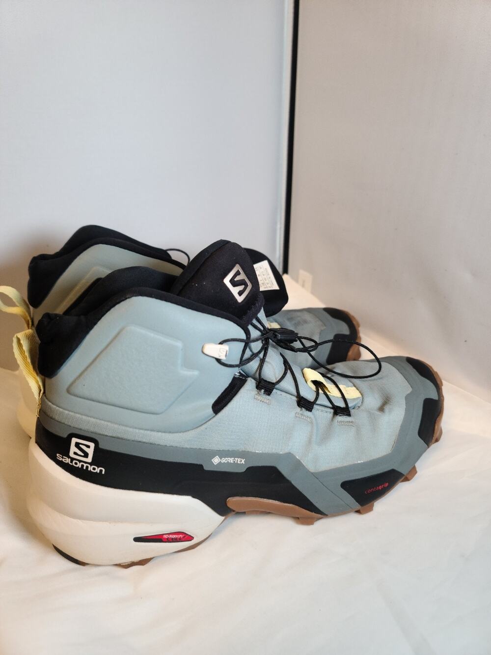 Salomon Cross Hike Mid GTX Shoes Women's Size 8 Gray Gore-Tex Waterproof Trail